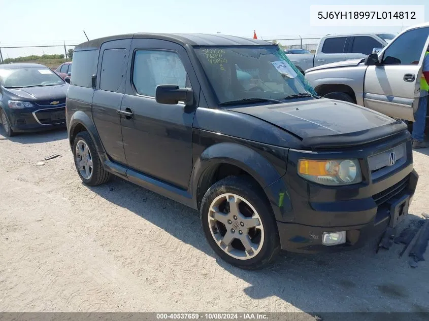 2007 Honda Element Sc VIN: 5J6YH18997L014812 Lot: 40537659