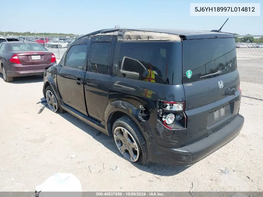 2007 Honda Element Sc VIN: 5J6YH18997L014812 Lot: 40537659