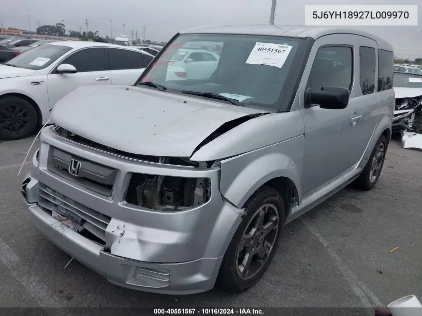 2007 Honda Element Sc VIN: 5J6YH18927L009970 Lot: 40551567