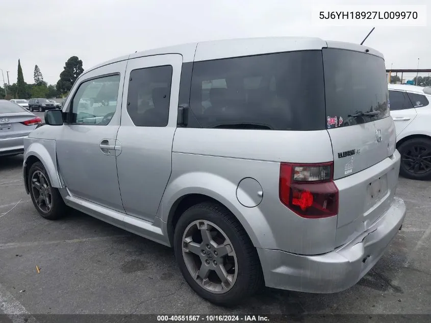 2007 Honda Element Sc VIN: 5J6YH18927L009970 Lot: 40551567