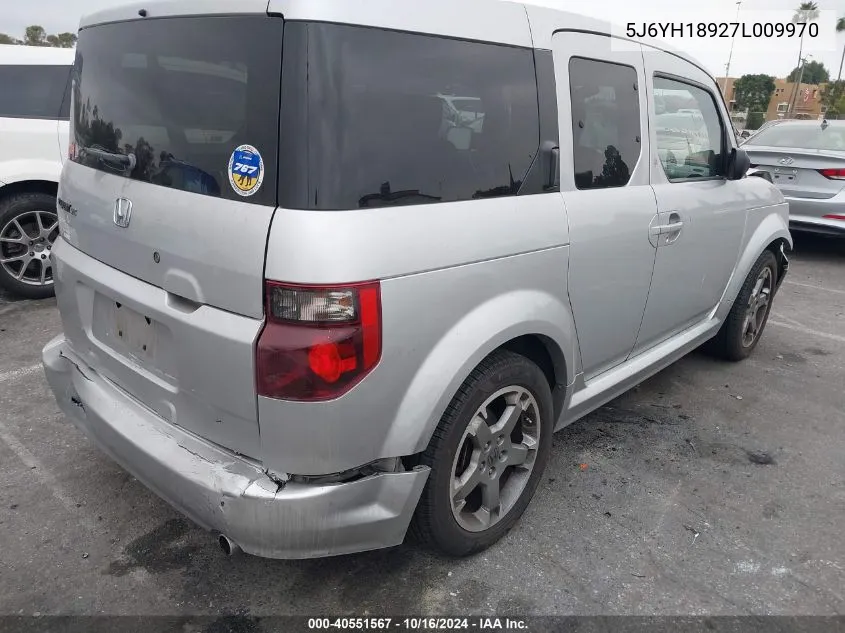 2007 Honda Element Sc VIN: 5J6YH18927L009970 Lot: 40551567