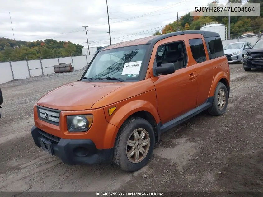 2007 Honda Element Ex VIN: 5J6YH28747L004564 Lot: 40579568