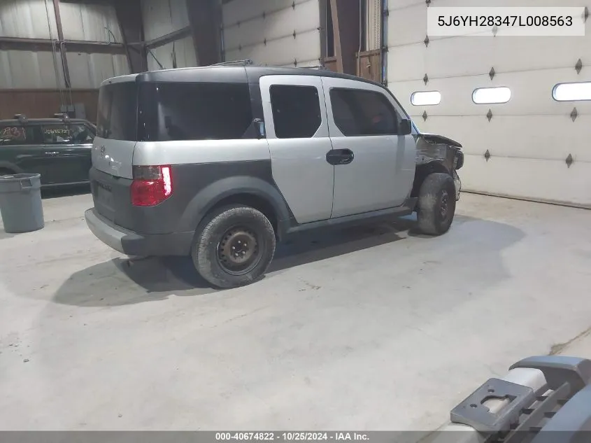 5J6YH28347L008563 2007 Honda Element Lx