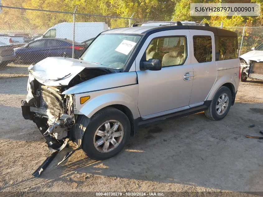 2007 Honda Element Ex VIN: 5J6YH28797L000901 Lot: 40730279