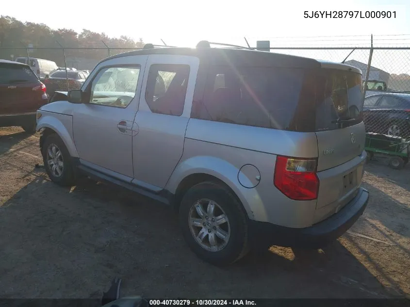 2007 Honda Element Ex VIN: 5J6YH28797L000901 Lot: 40730279