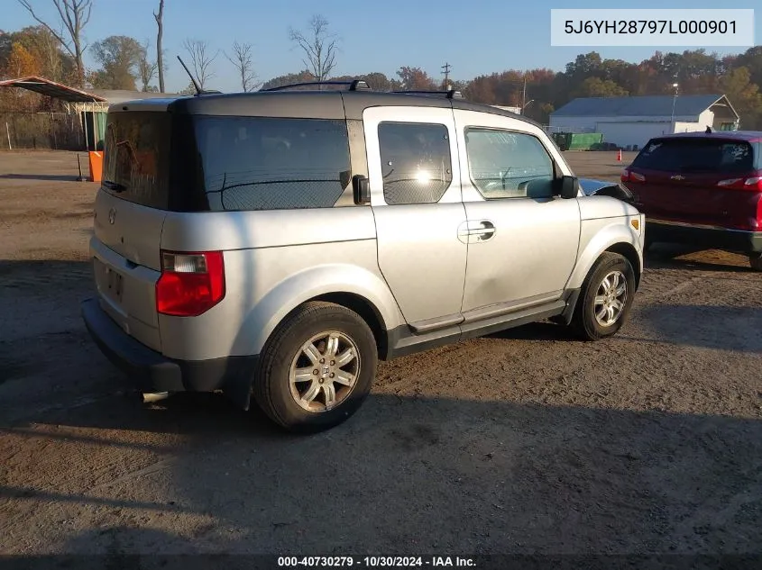 2007 Honda Element Ex VIN: 5J6YH28797L000901 Lot: 40730279