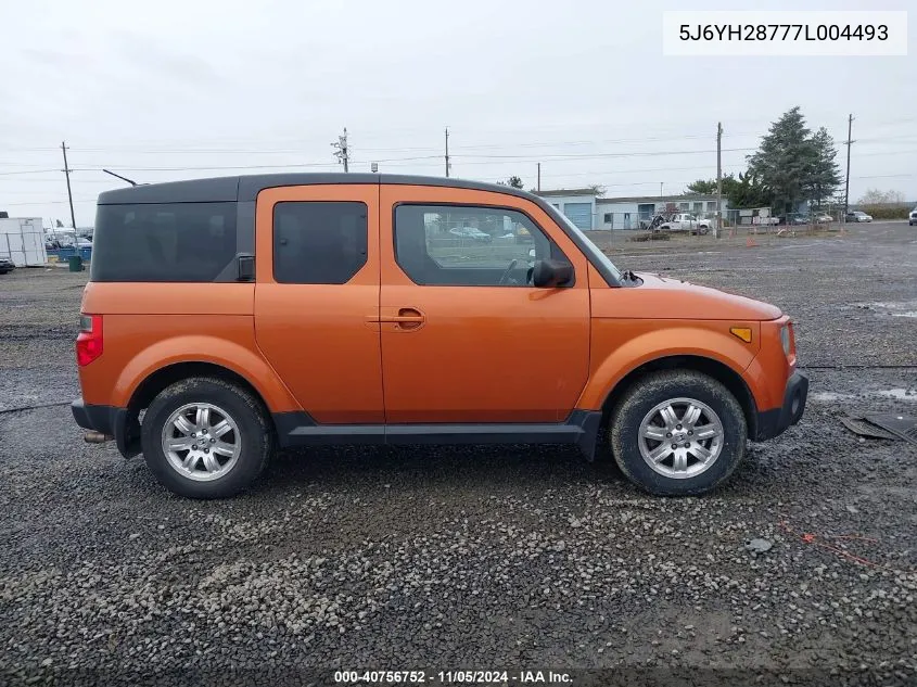 2007 Honda Element Ex VIN: 5J6YH28777L004493 Lot: 40756752