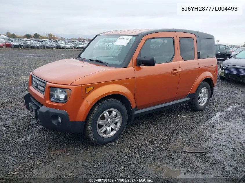 2007 Honda Element Ex VIN: 5J6YH28777L004493 Lot: 40756752