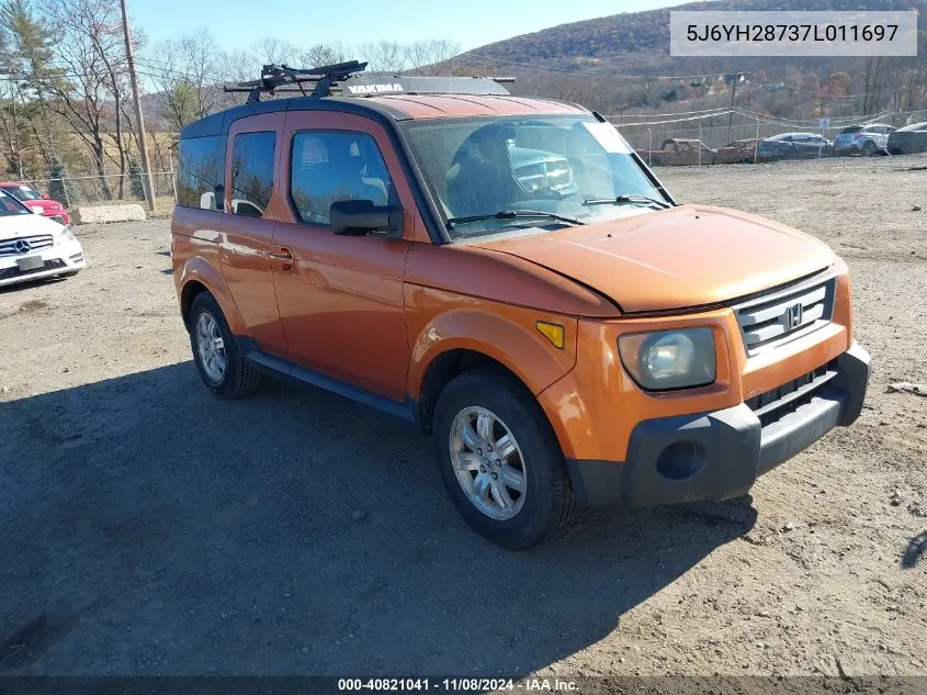 2007 Honda Element Ex VIN: 5J6YH28737L011697 Lot: 40821041