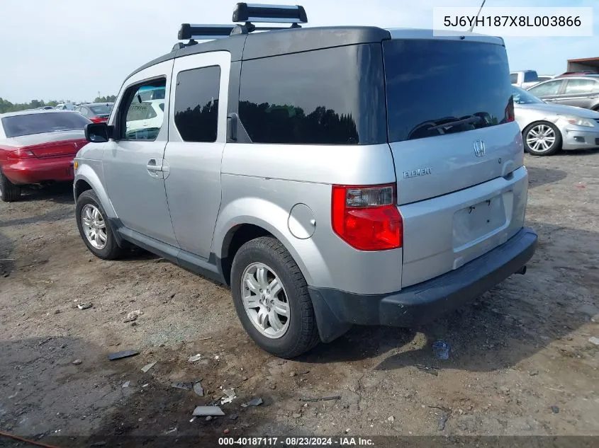 5J6YH187X8L003866 2008 Honda Element Ex