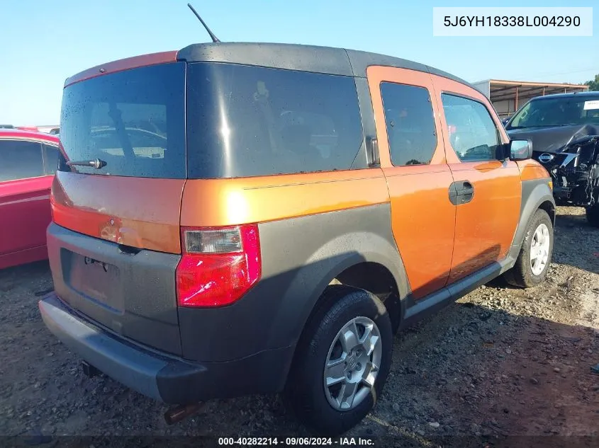 5J6YH18338L004290 2008 Honda Element Lx