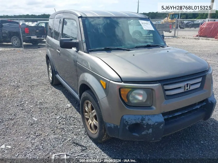 2008 Honda Element Ex VIN: 5J6YH28768L015325 Lot: 40296812