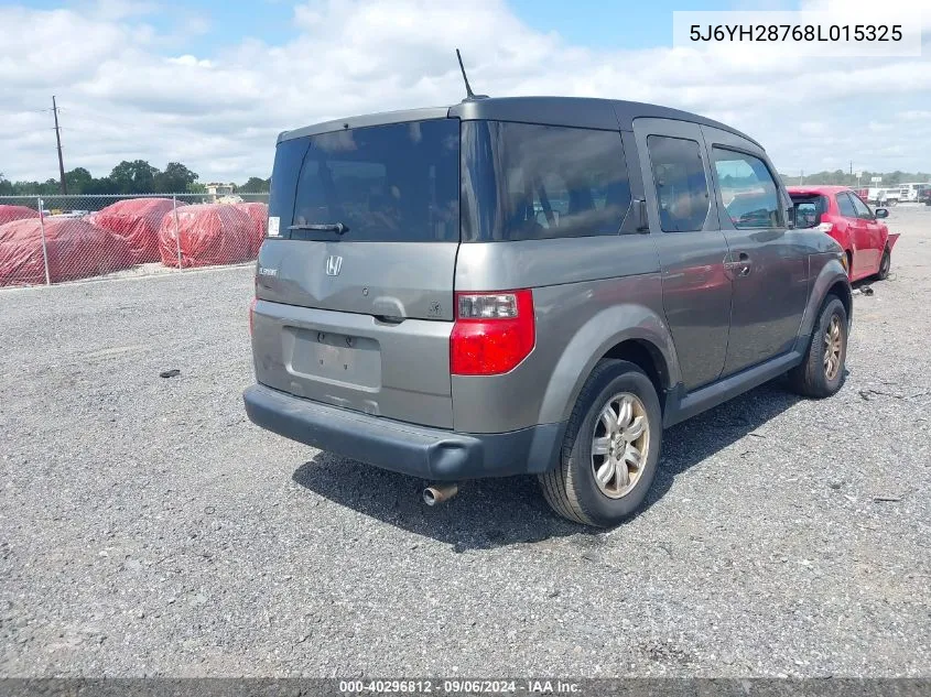 2008 Honda Element Ex VIN: 5J6YH28768L015325 Lot: 40296812