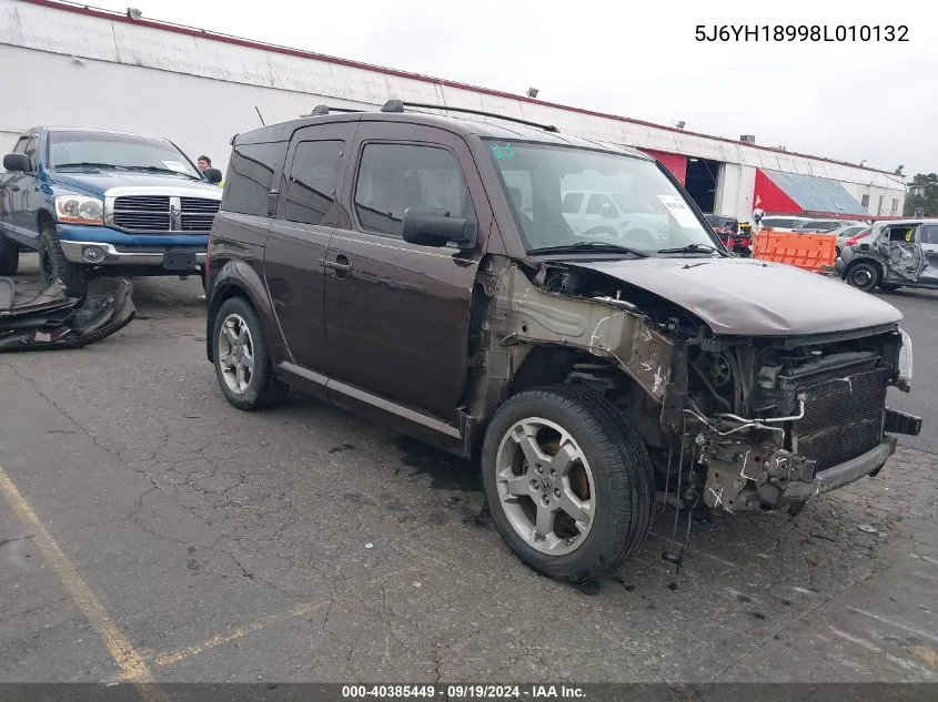 2008 Honda Element Sc VIN: 5J6YH18998L010132 Lot: 40385449