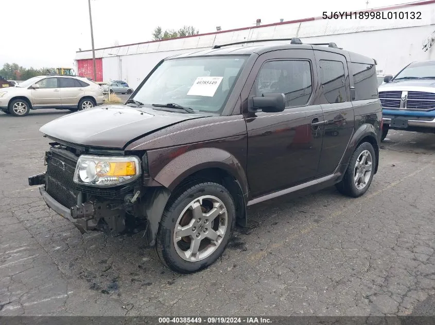 2008 Honda Element Sc VIN: 5J6YH18998L010132 Lot: 40385449