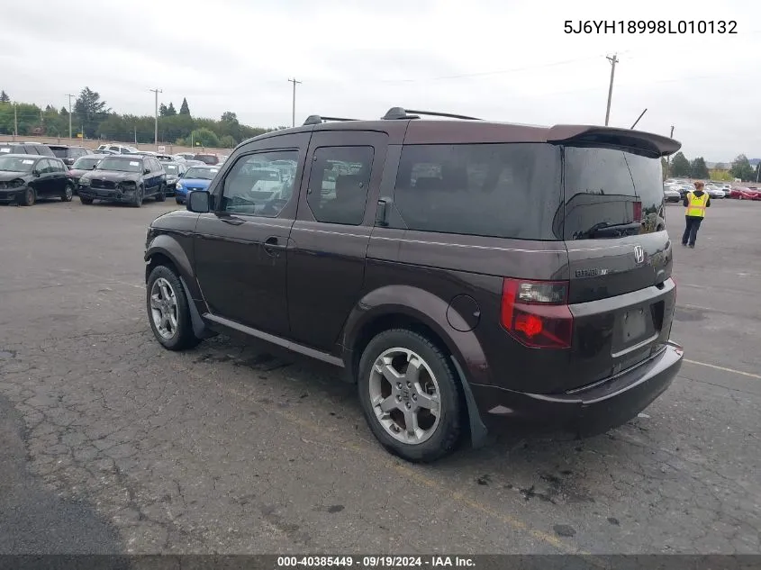 2008 Honda Element Sc VIN: 5J6YH18998L010132 Lot: 40385449