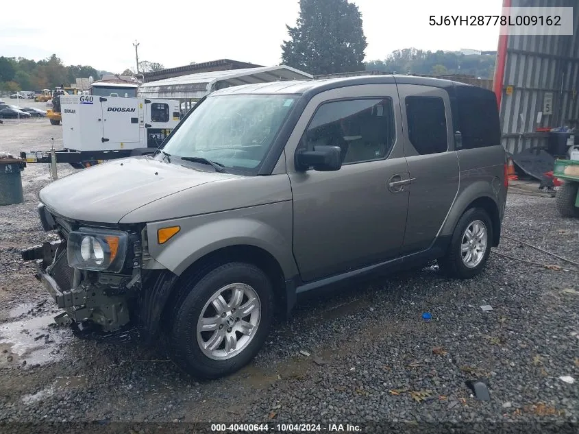 2008 Honda Element Ex VIN: 5J6YH28778L009162 Lot: 40400644