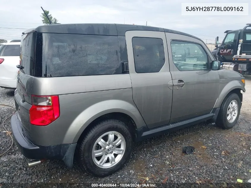 2008 Honda Element Ex VIN: 5J6YH28778L009162 Lot: 40400644