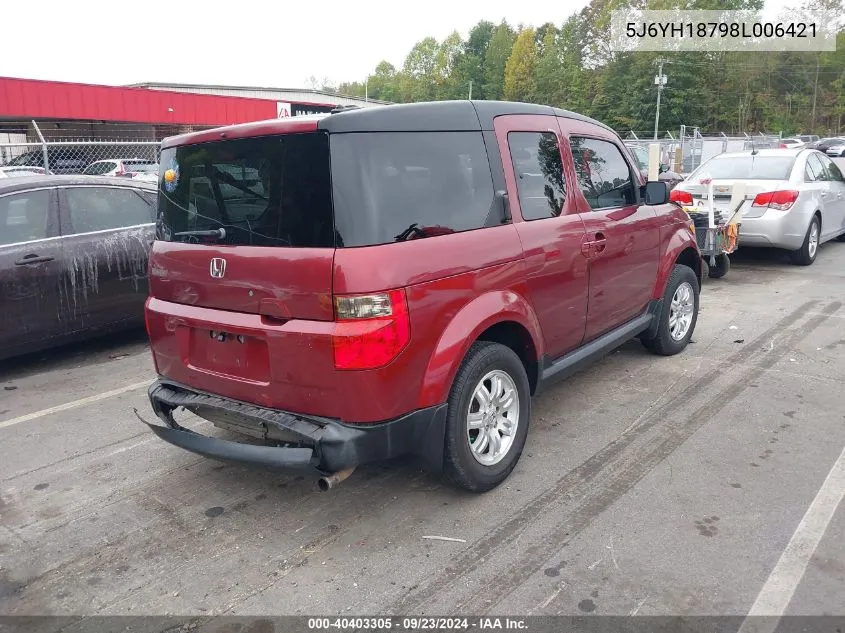 2008 Honda Element Ex VIN: 5J6YH18798L006421 Lot: 40403305