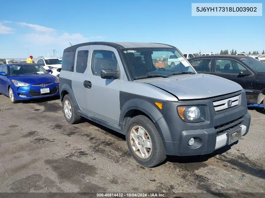 2008 Honda Element Lx VIN: 5J6YH17318L003902 Lot: 40514432