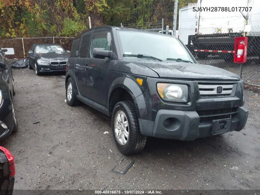 2008 Honda Element Ex VIN: 5J6YH28788L017707 Lot: 40516875