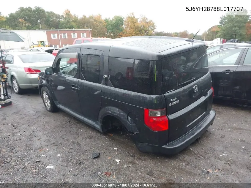 2008 Honda Element Ex VIN: 5J6YH28788L017707 Lot: 40516875