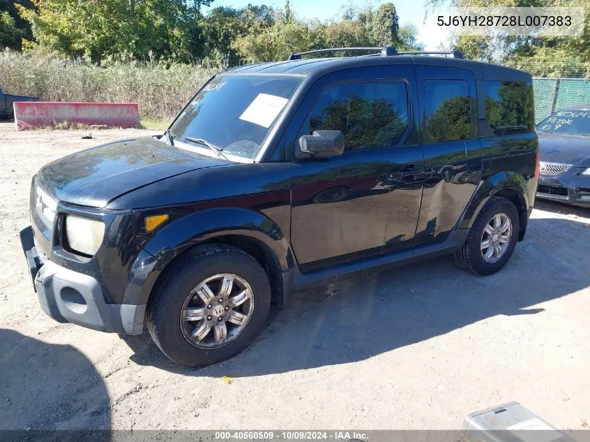 2008 Honda Element Ex VIN: 5J6YH28728L007383 Lot: 40560509