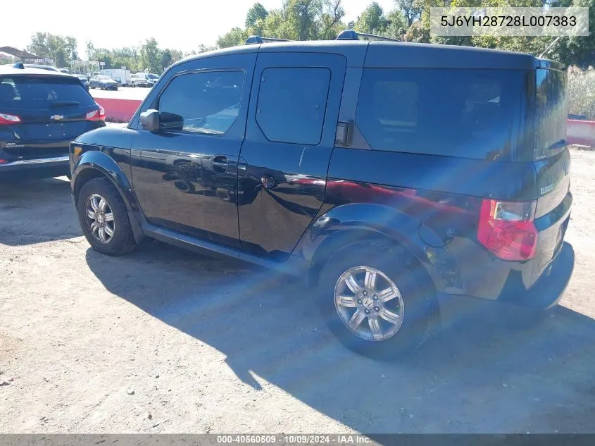 2008 Honda Element Ex VIN: 5J6YH28728L007383 Lot: 40560509