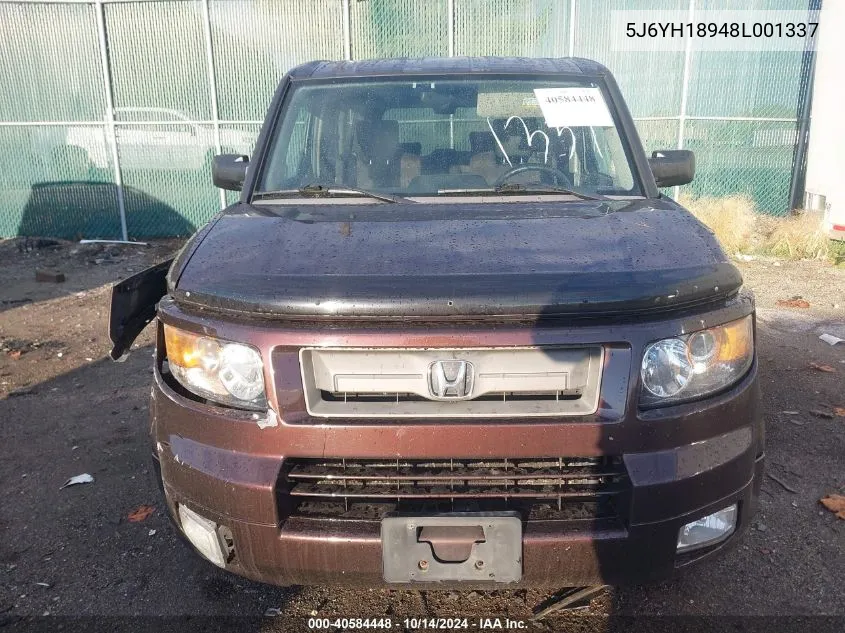 2008 Honda Element Sc VIN: 5J6YH18948L001337 Lot: 40584448