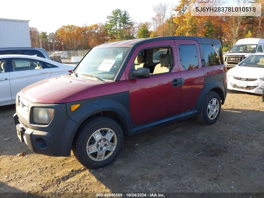 5J6YH28378L010518 2008 Honda Element Lx