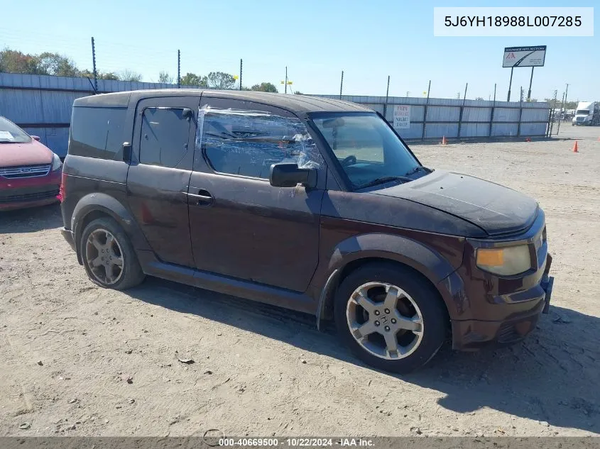 2008 Honda Element Sc VIN: 5J6YH18988L007285 Lot: 40669500