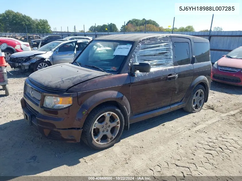 2008 Honda Element Sc VIN: 5J6YH18988L007285 Lot: 40669500