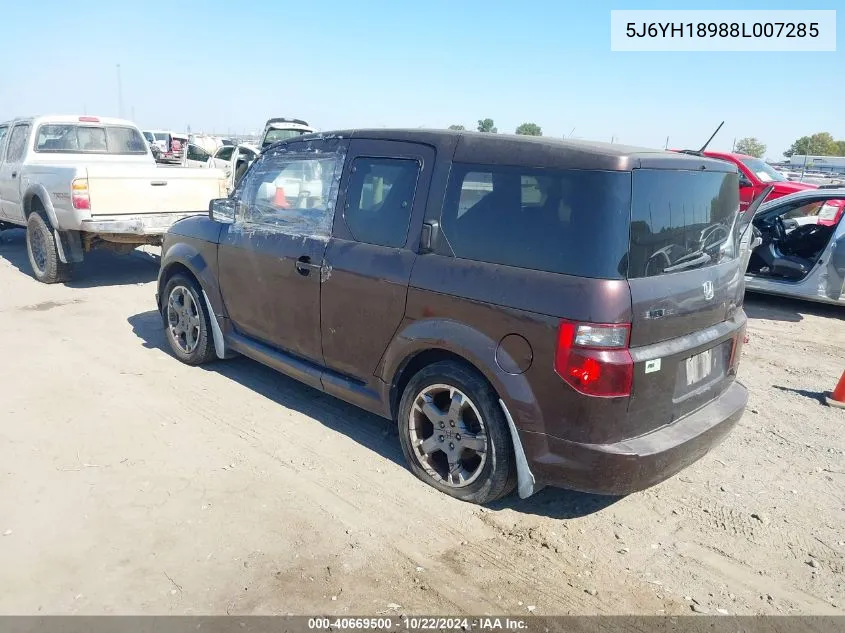 2008 Honda Element Sc VIN: 5J6YH18988L007285 Lot: 40669500