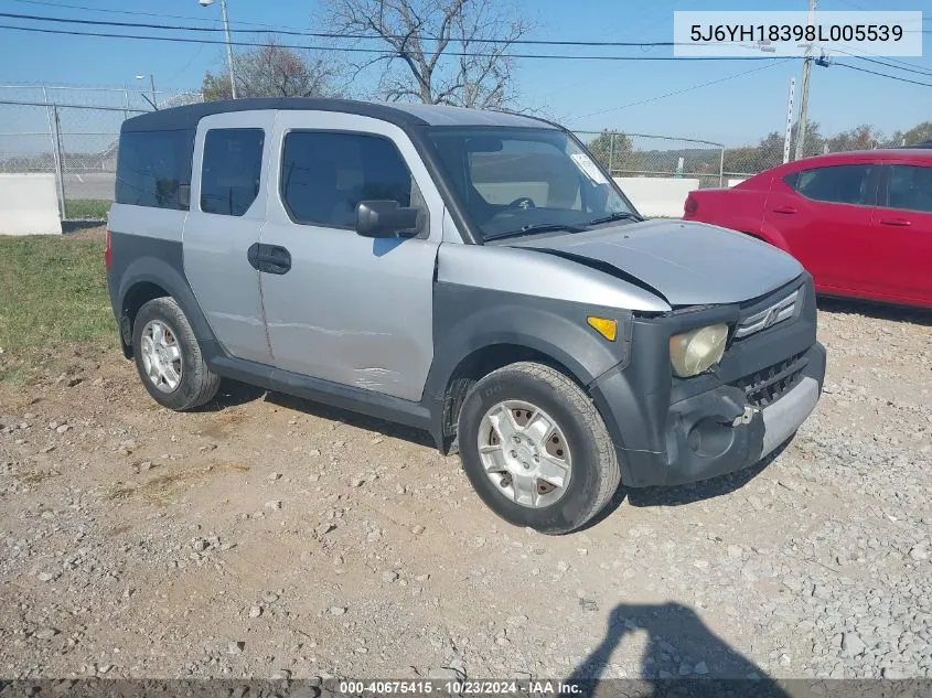 2008 Honda Element Lx VIN: 5J6YH18398L005539 Lot: 40675415