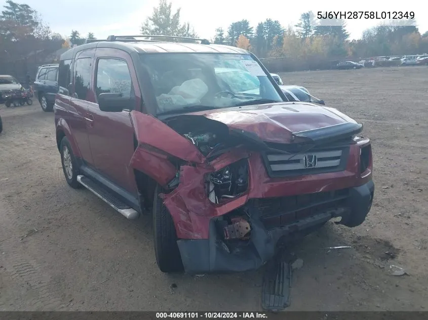 5J6YH28758L012349 2008 Honda Element Ex