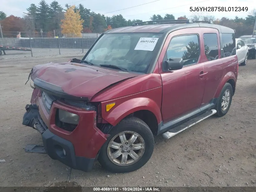 5J6YH28758L012349 2008 Honda Element Ex