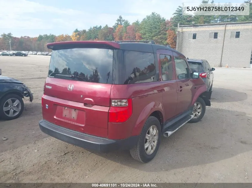 5J6YH28758L012349 2008 Honda Element Ex