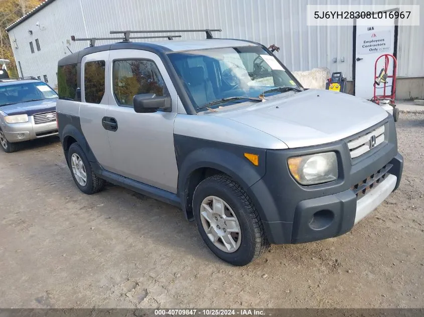 5J6YH28308L016967 2008 Honda Element Lx