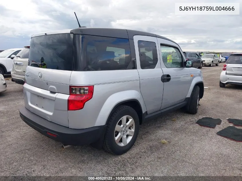 2009 Honda Element Ex VIN: 5J6YH18759L004666 Lot: 40520123