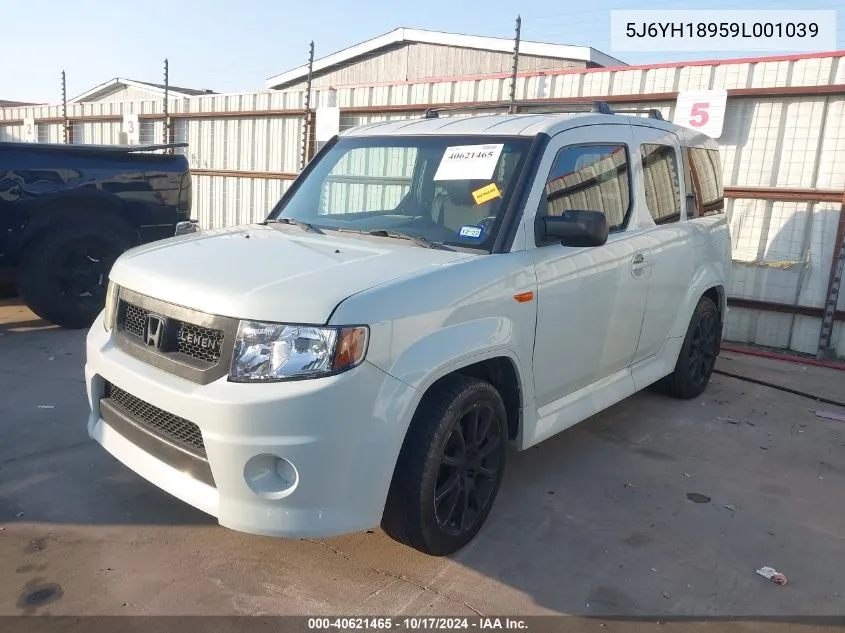 2009 Honda Element Sc VIN: 5J6YH18959L001039 Lot: 40621465