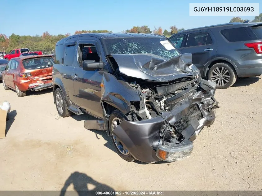 2009 Honda Element Sc VIN: 5J6YH18919L003693 Lot: 40651062