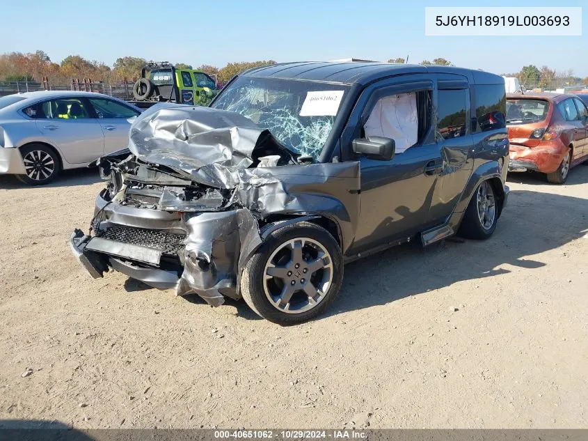 2009 Honda Element Sc VIN: 5J6YH18919L003693 Lot: 40651062