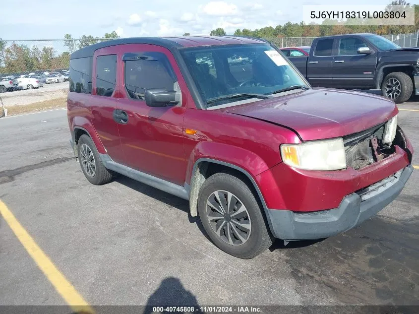 2009 Honda Element Lx VIN: 5J6YH18319L003804 Lot: 40745808