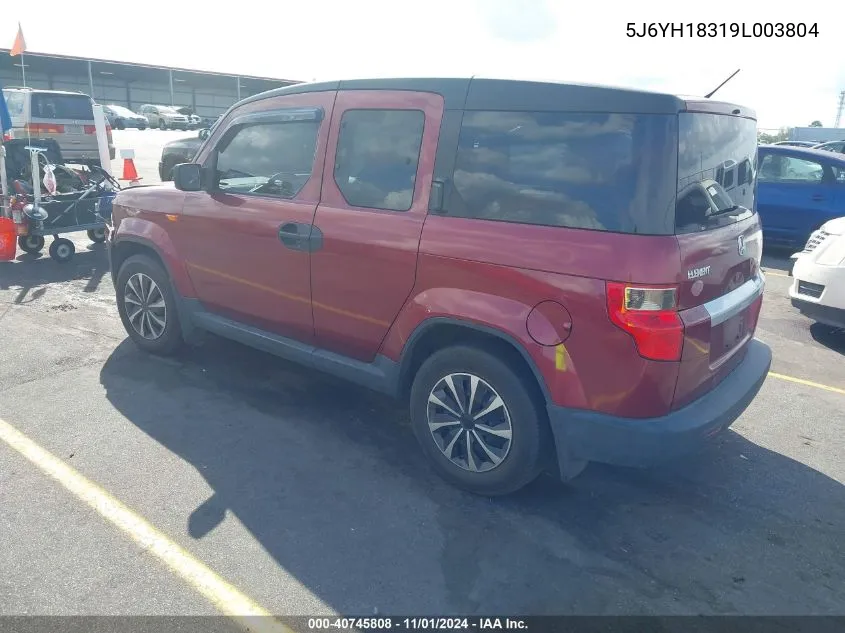 2009 Honda Element Lx VIN: 5J6YH18319L003804 Lot: 40745808