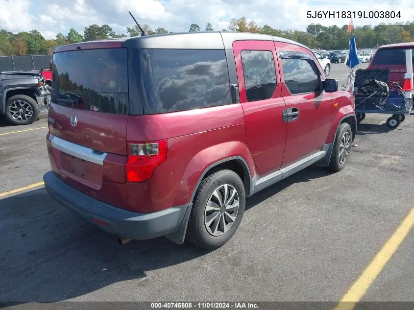 2009 Honda Element Lx VIN: 5J6YH18319L003804 Lot: 40745808