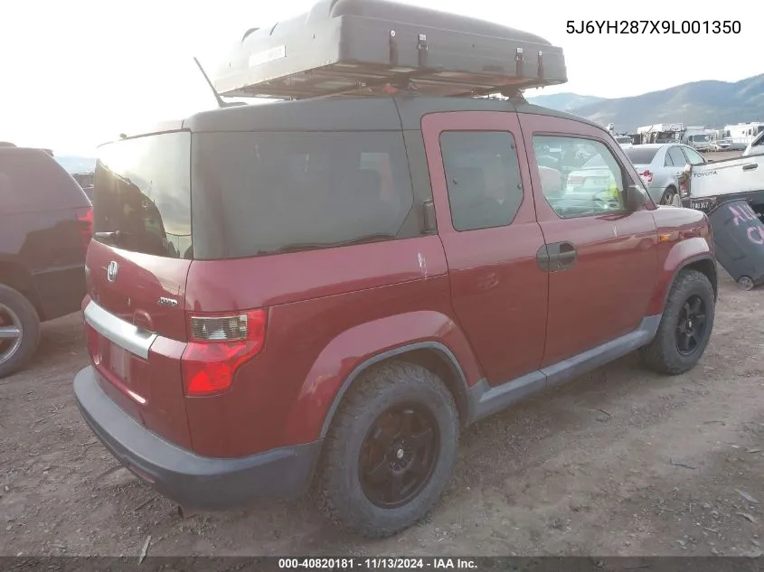 5J6YH287X9L001350 2009 Honda Element Ex