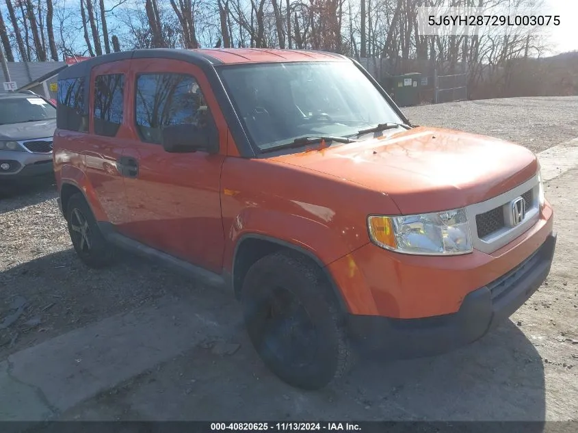 2009 Honda Element Ex VIN: 5J6YH28729L003075 Lot: 40820625