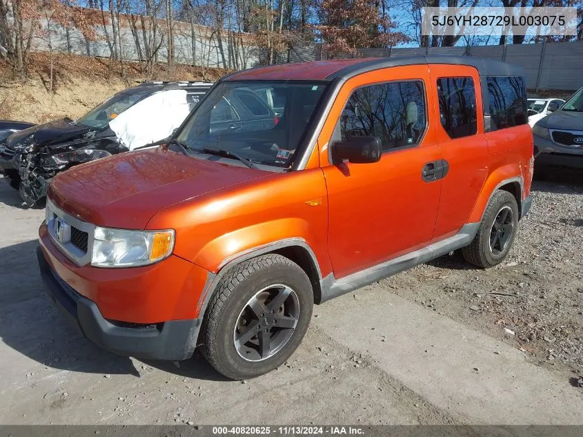 2009 Honda Element Ex VIN: 5J6YH28729L003075 Lot: 40820625