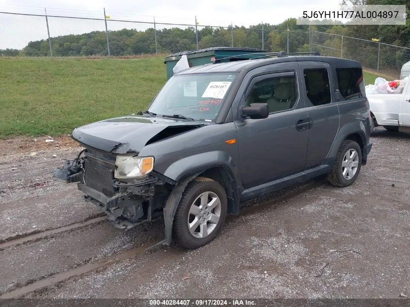 2010 Honda Element Ex VIN: 5J6YH1H77AL004897 Lot: 40284407