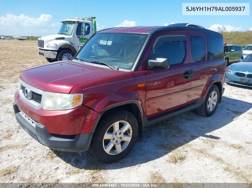 2010 Honda Element Ex VIN: 5J6YH1H79AL005937 Lot: 40483467